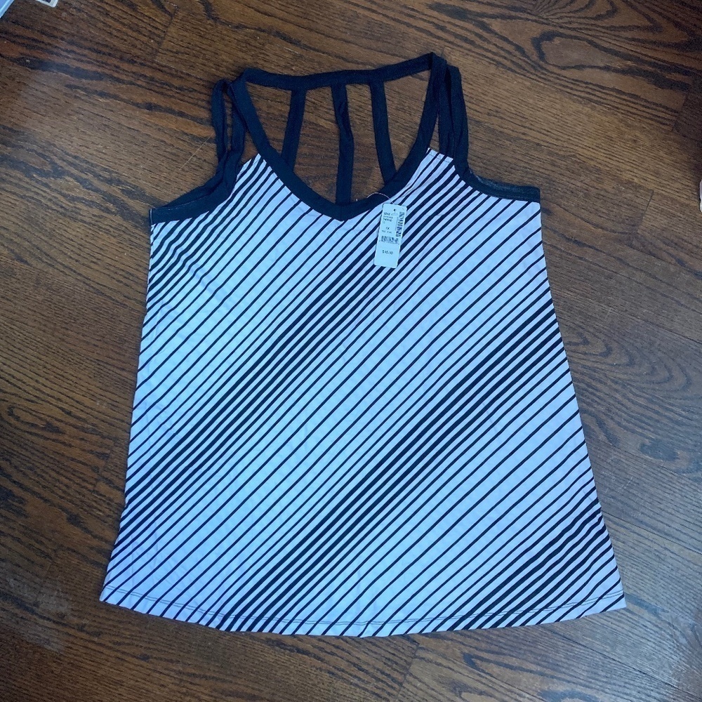 Addition Elle BNWT BLACK AND WHITE TANK TOP CAMI STYLE SIZE 1X